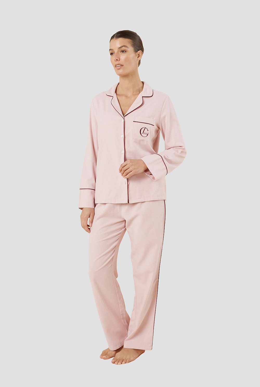 Isabella Brushed Cotton Pj Set