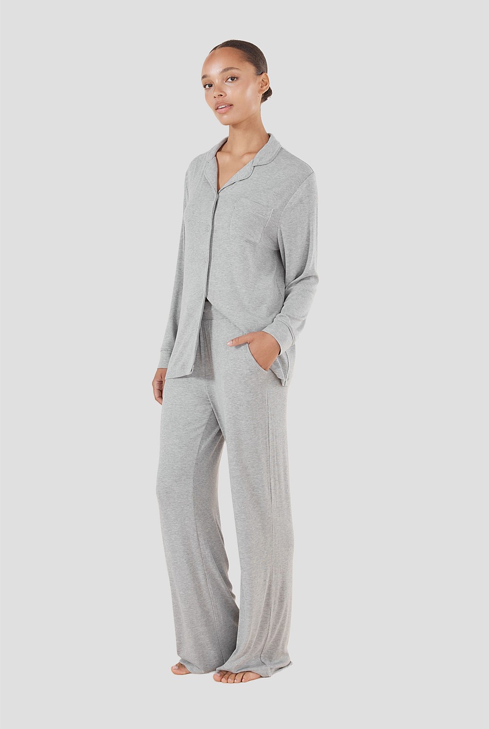 Emilia Ribbed Lounge Pj Set