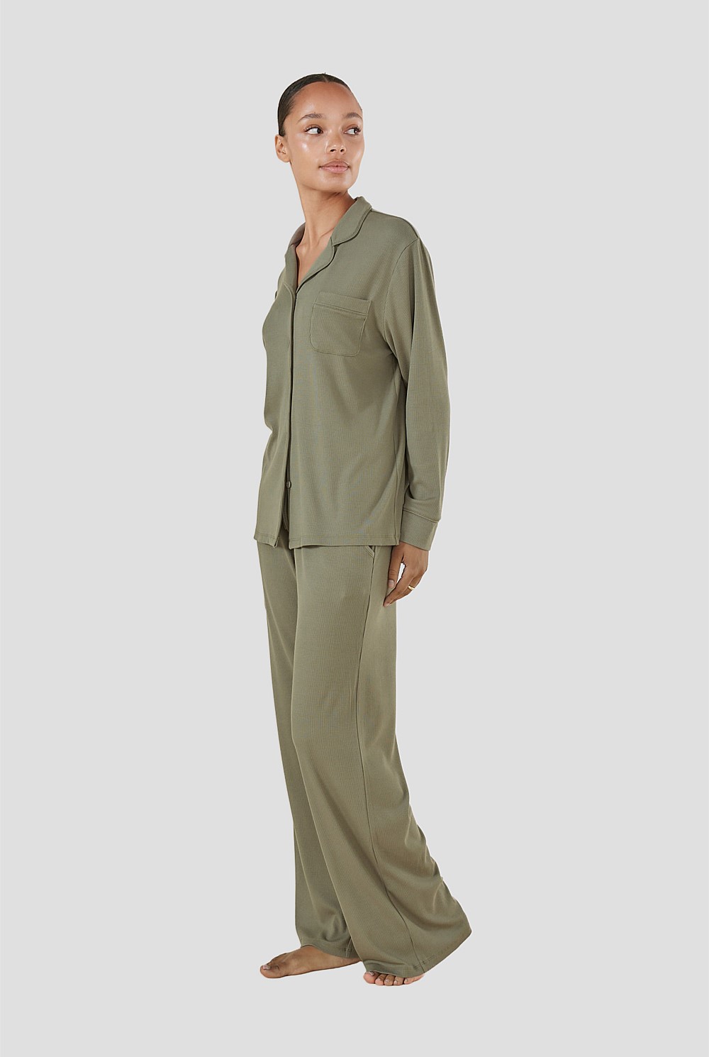 Emilia Ribbed Lounge Pj Set