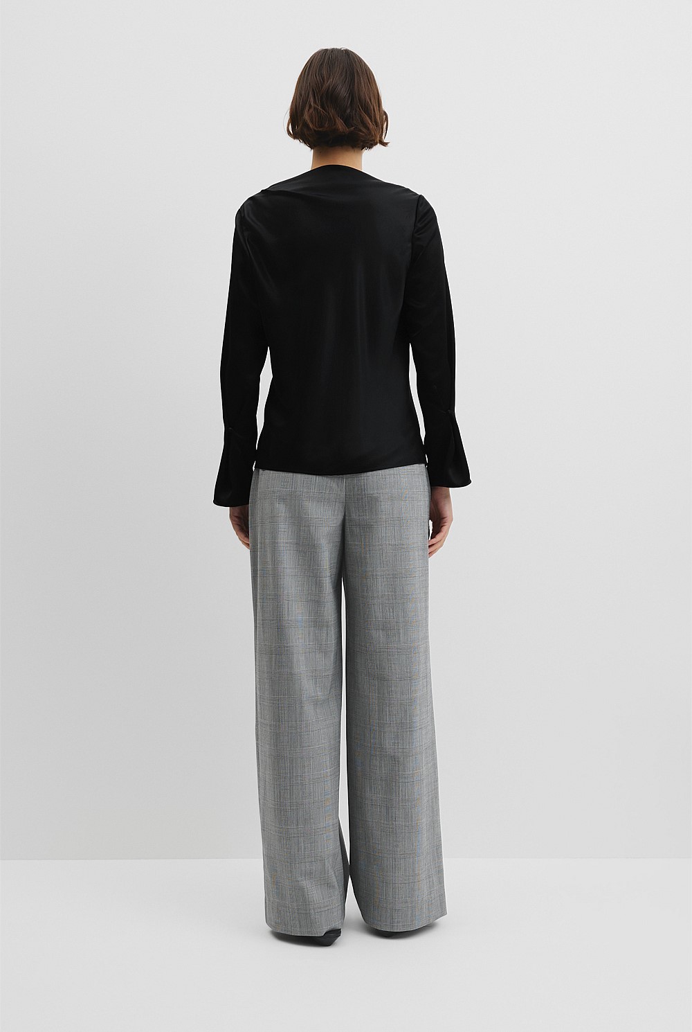 Draped Long Sleeve Shirt