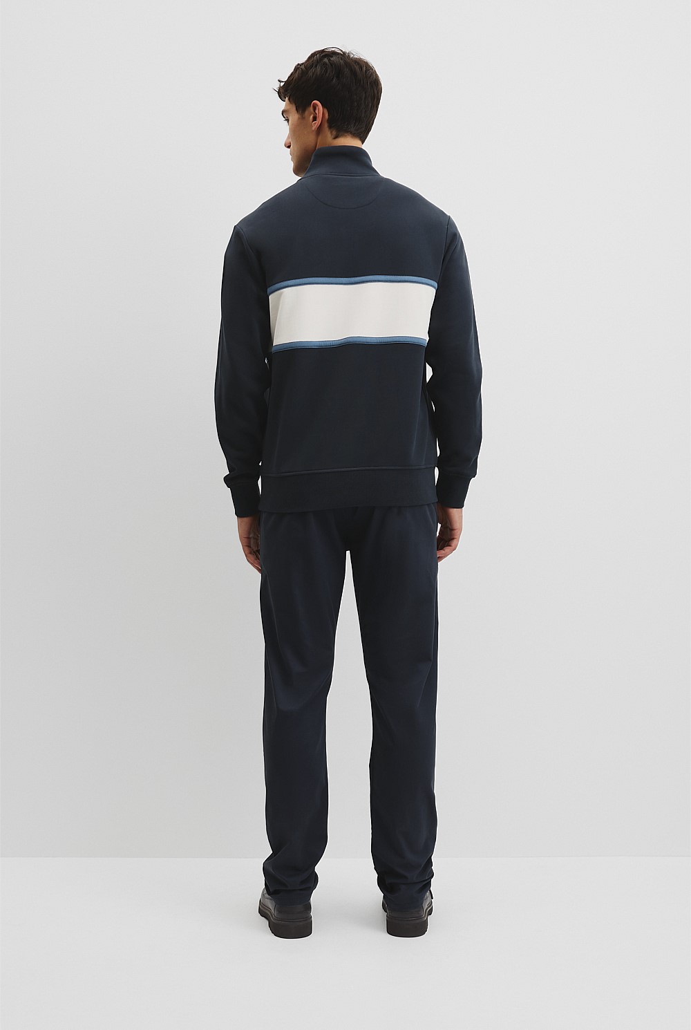 Australian Cotton Modern Logo Quarter Zip Sweat