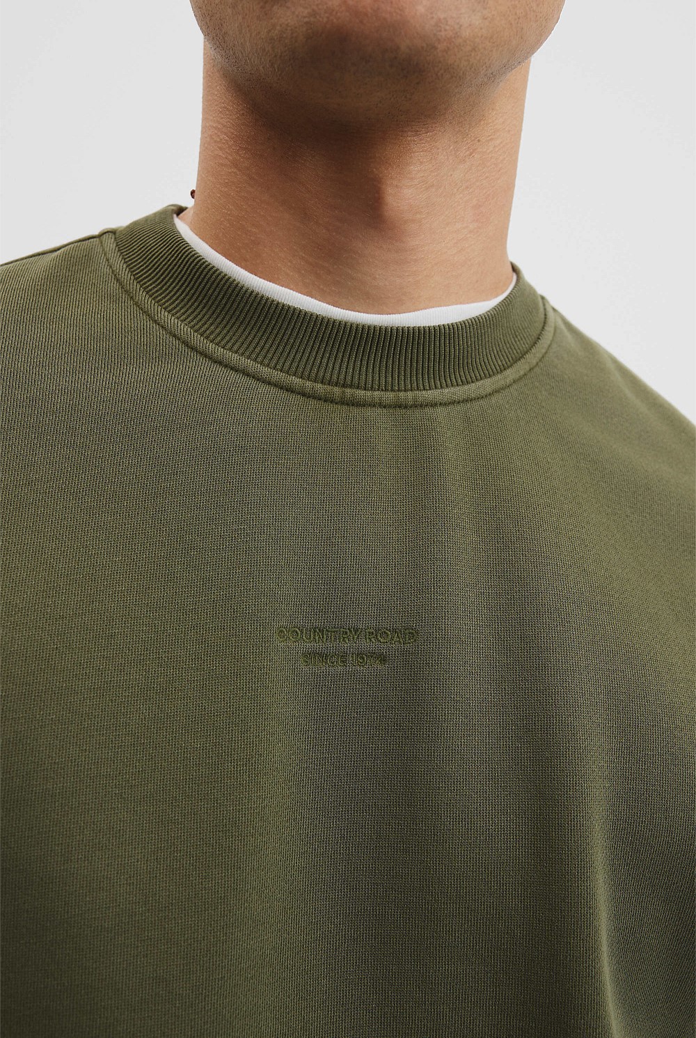 Australian Cotton Garment Dyed Crew Sweat