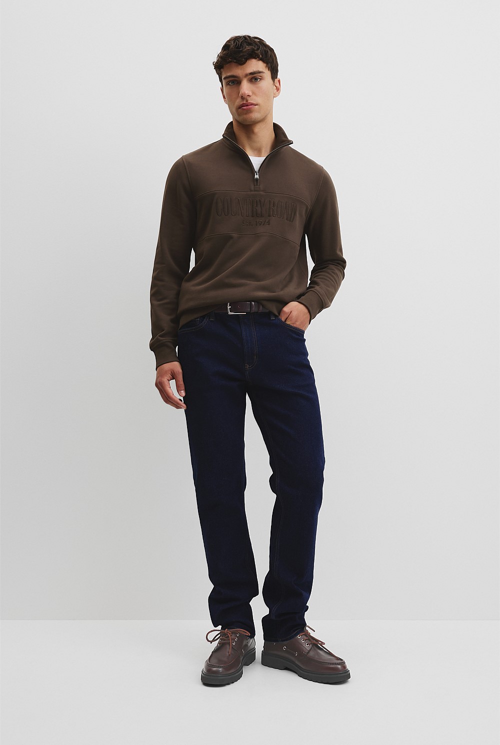 Australian Cotton Half Zip Heritage Sweat