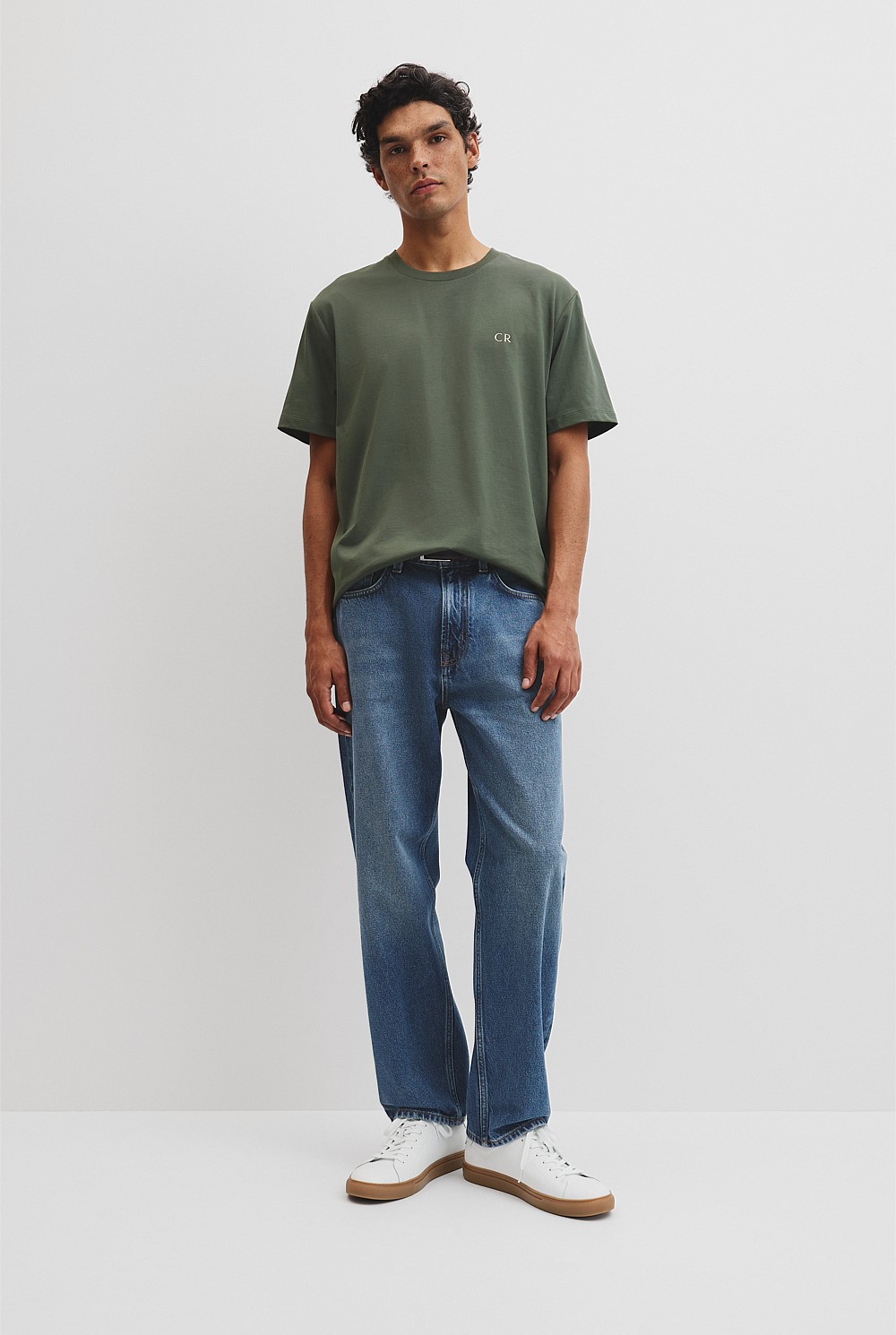 Short Sleeve Australian Cotton Country Road Modern Logo T-Shirt