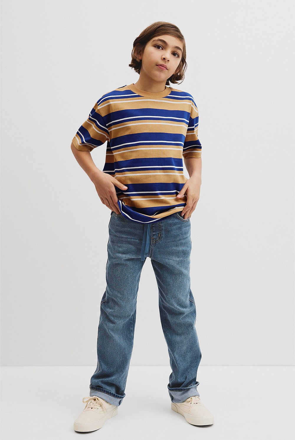 Relaxed Stripe Short Sleeve T-Shirt