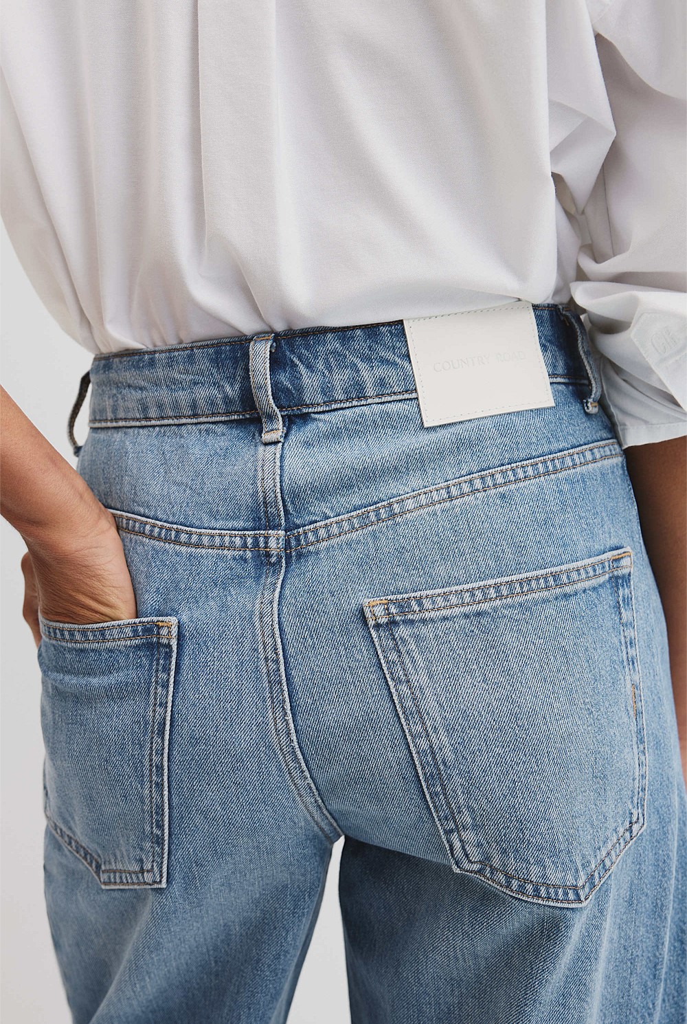 High Rise Barrel Jean