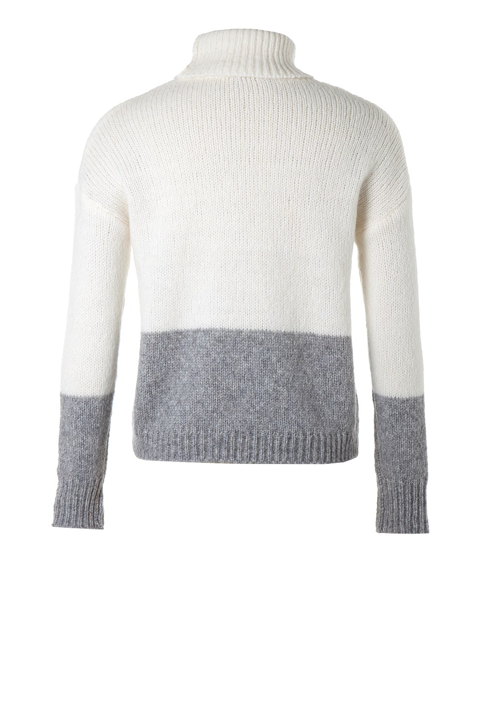 Colour Block Roll Neck Knit