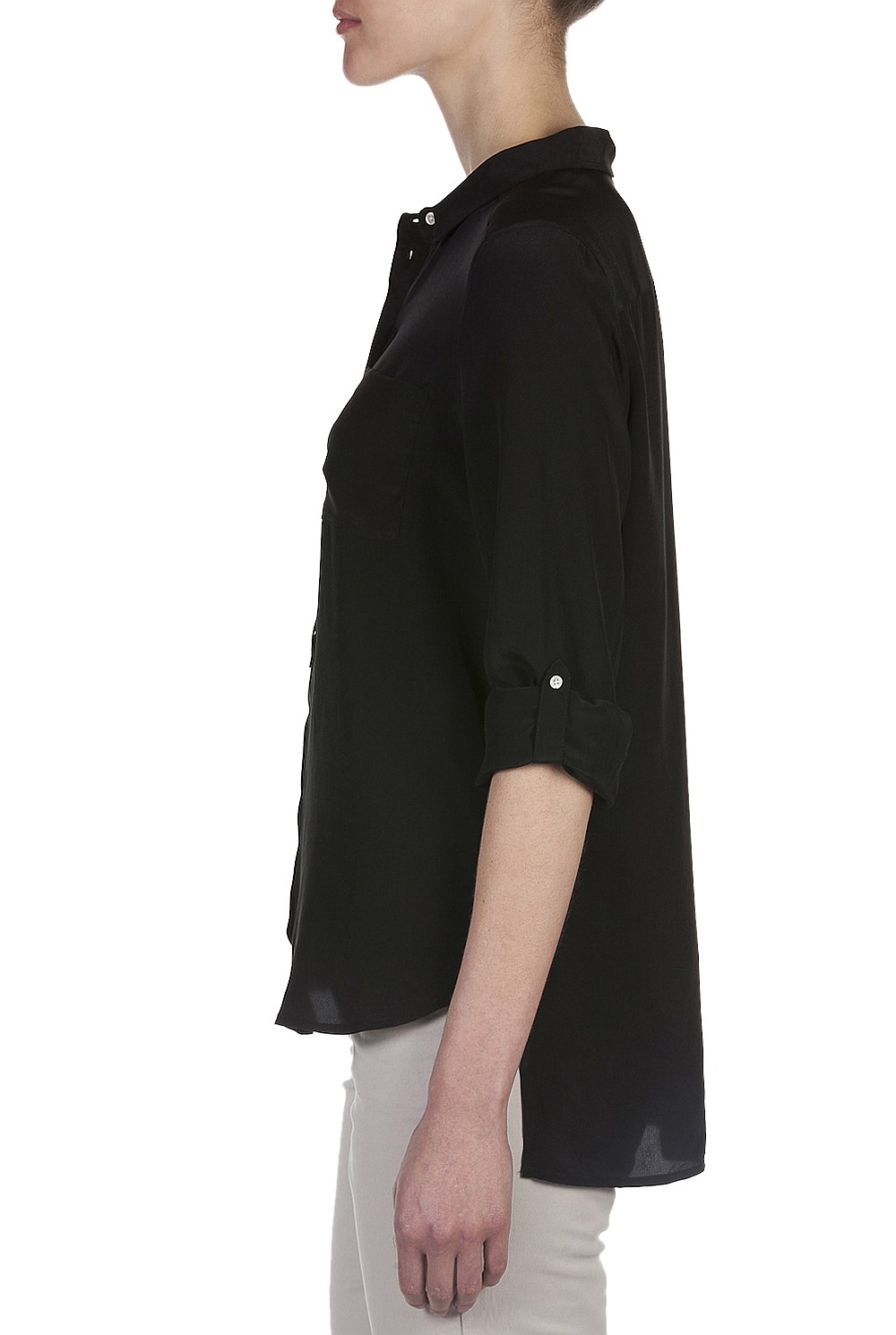 Washed Silk Pocket Shirt