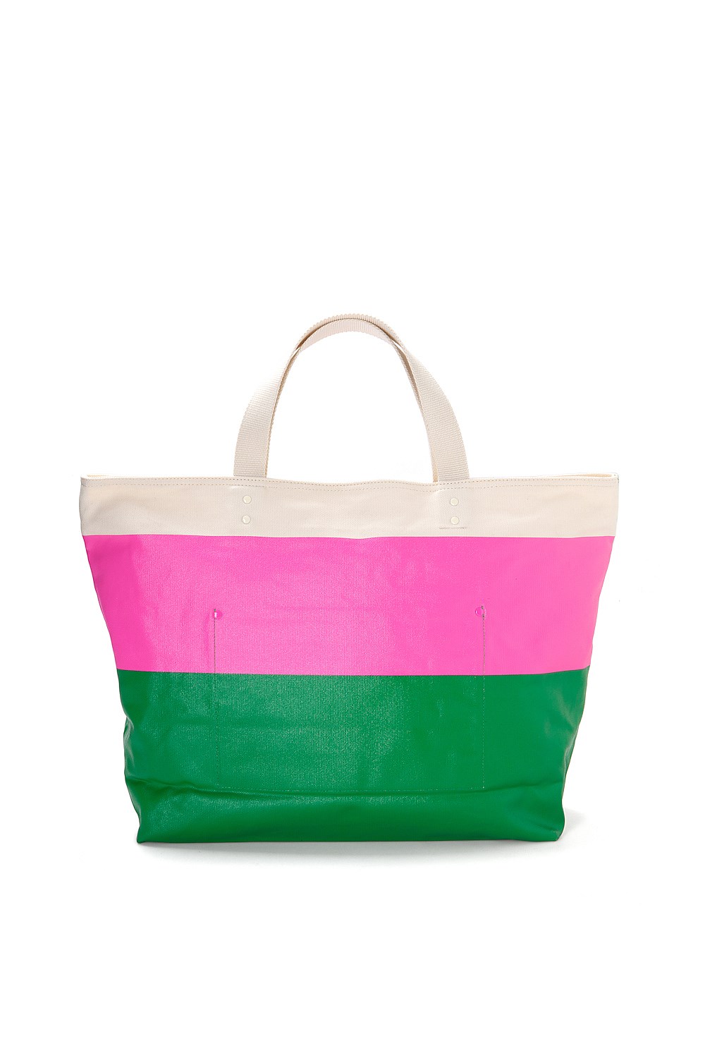 Colour Block Stripe Tote