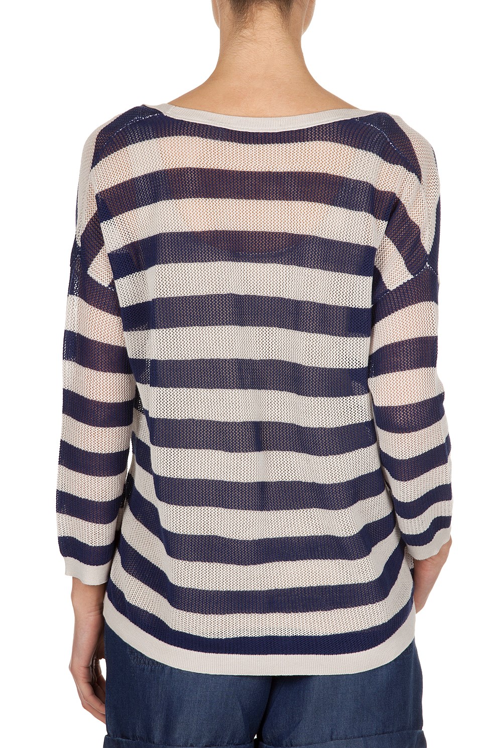 Stripe Mesh Knit