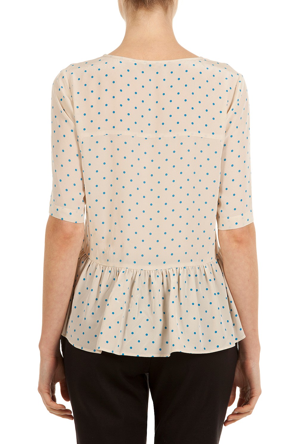 Spot Peplum Top