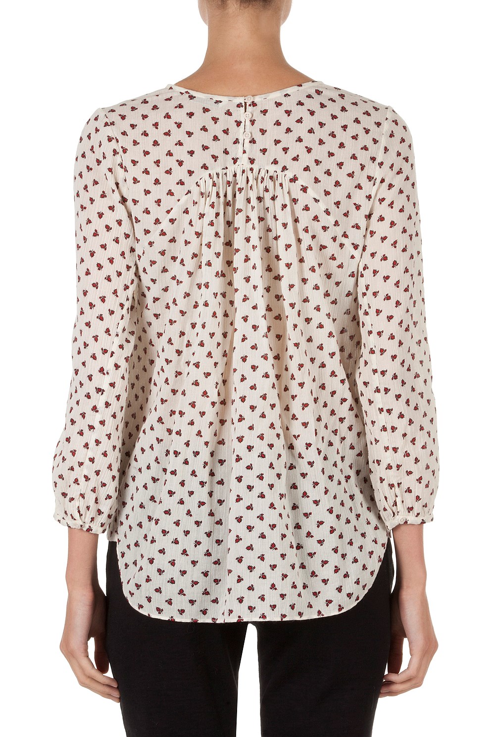 Fringed Print Smock