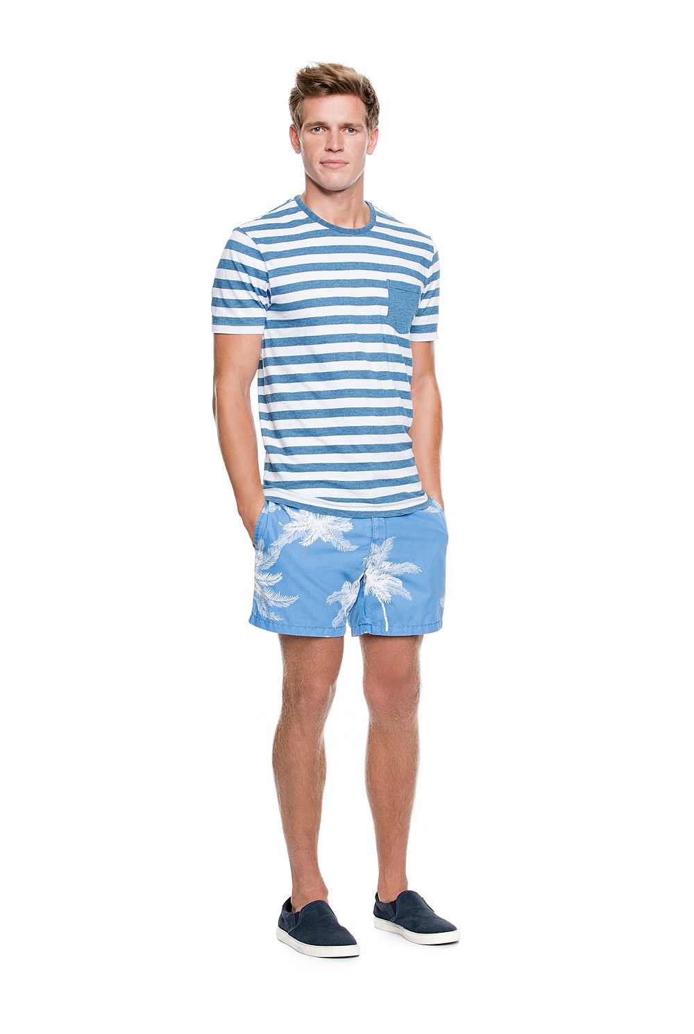 Palm Print Swim Short