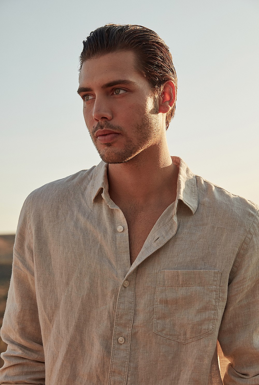 Long Sleeve Irish Linen Shirt