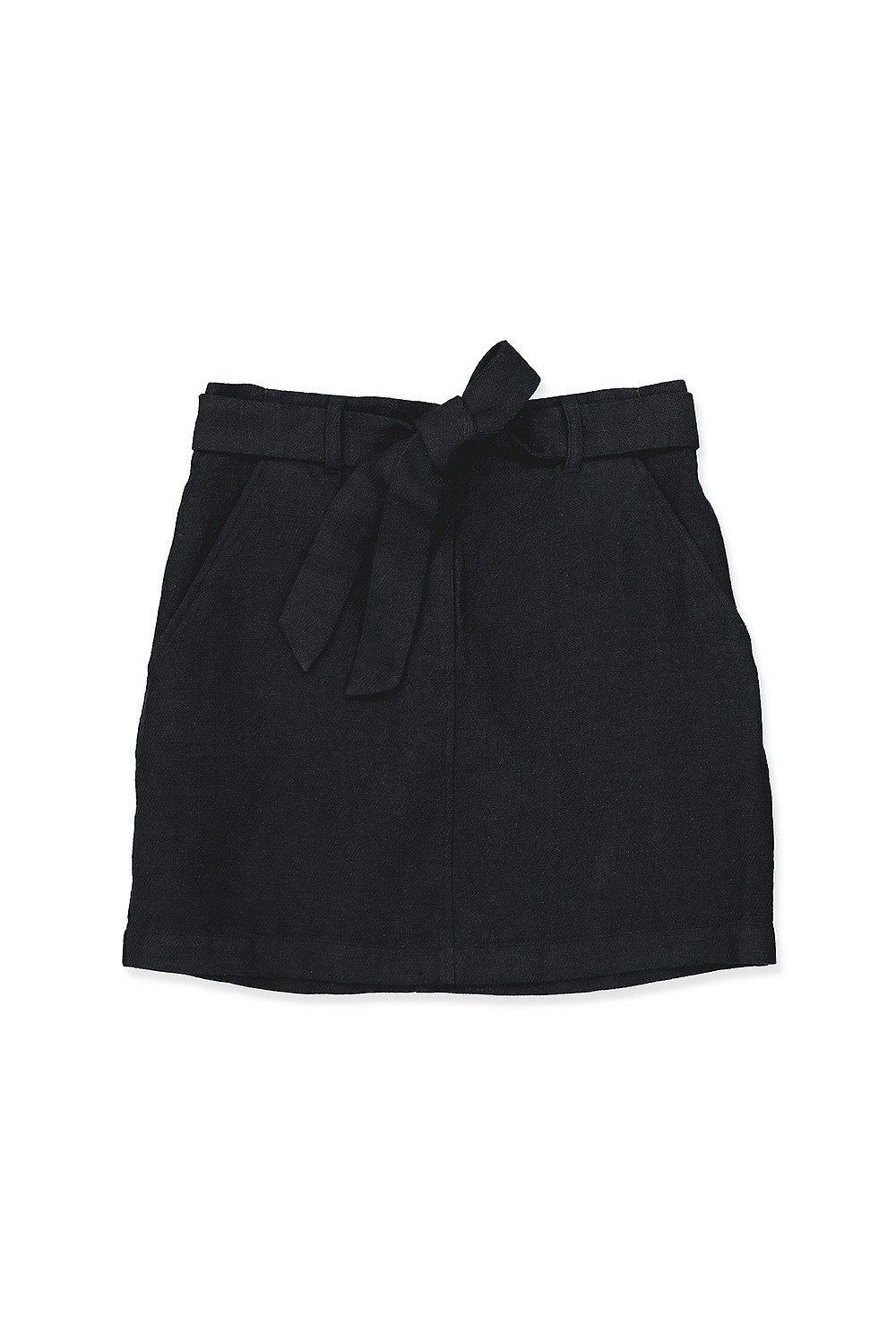 Twill Linen Mini Skirt