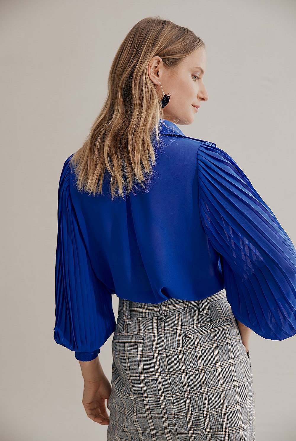 Pleated Sleeve Shirt