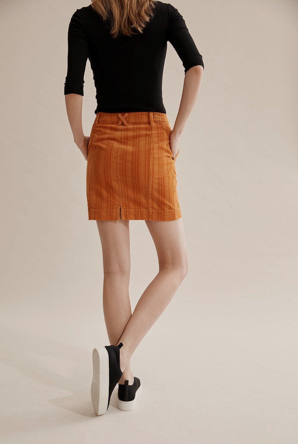 Cord Mini Skirt