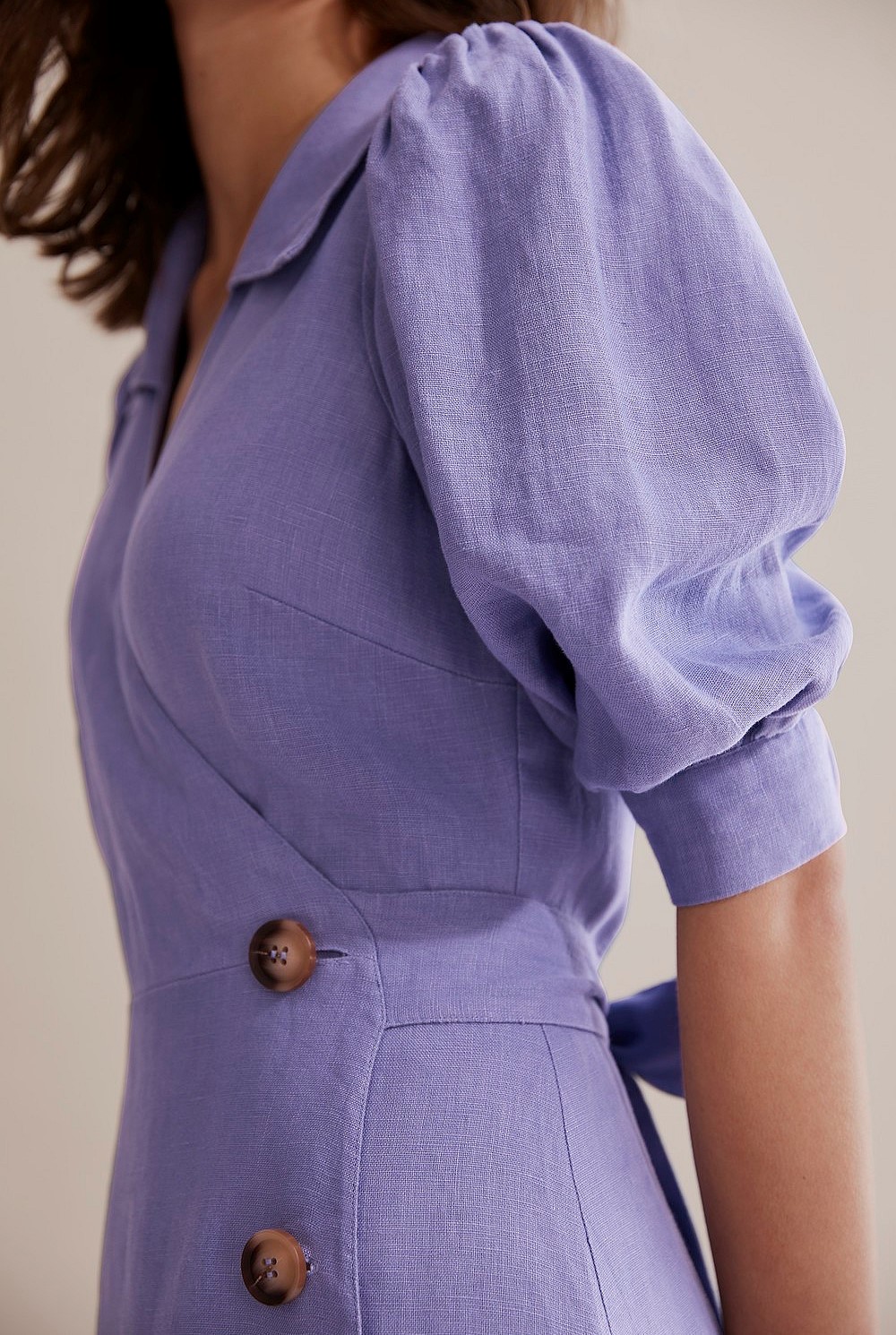 Wrap Linen Dress