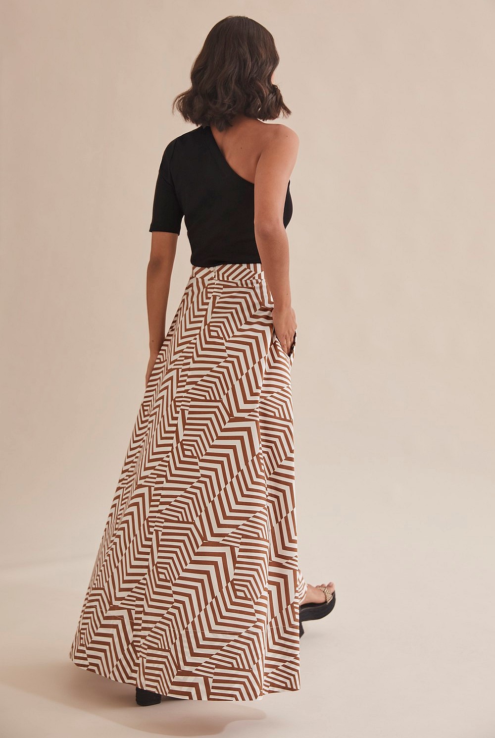 Print Maxi Skirt