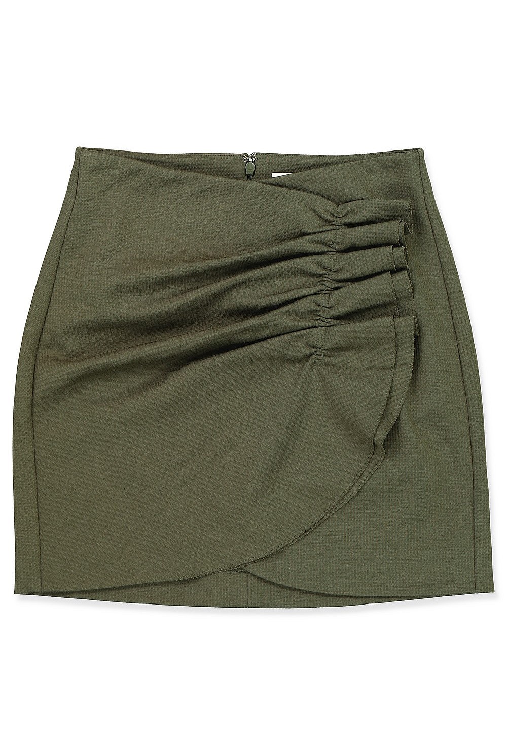 Gathered Ponte Skirt