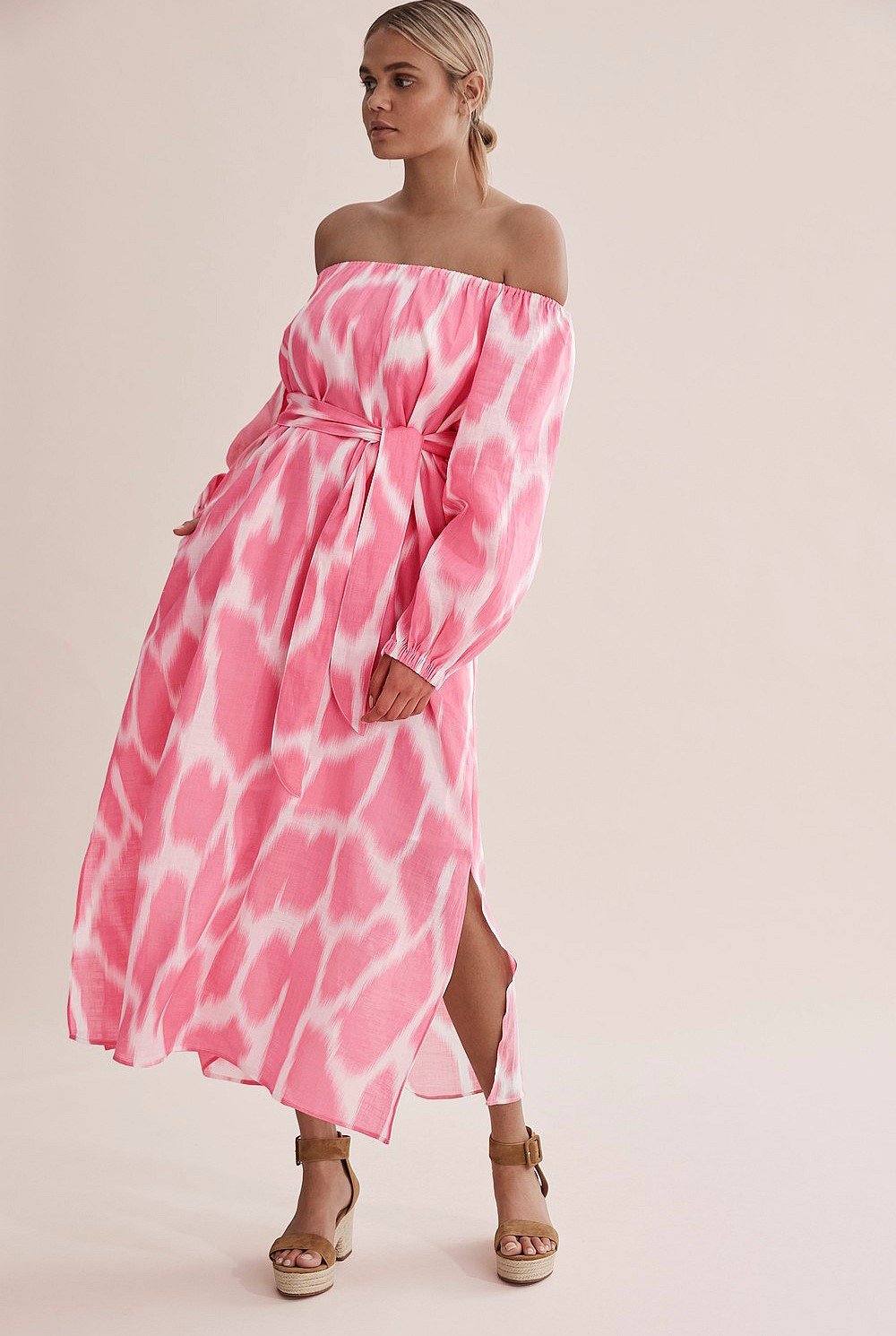 Print Ramie Dress