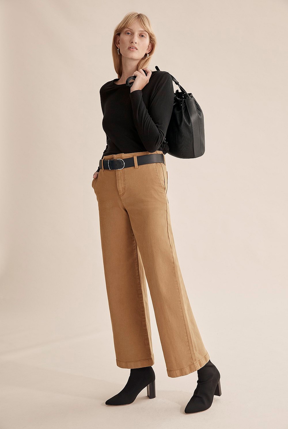 Long Sleeve Cotton Slub T-Shirt