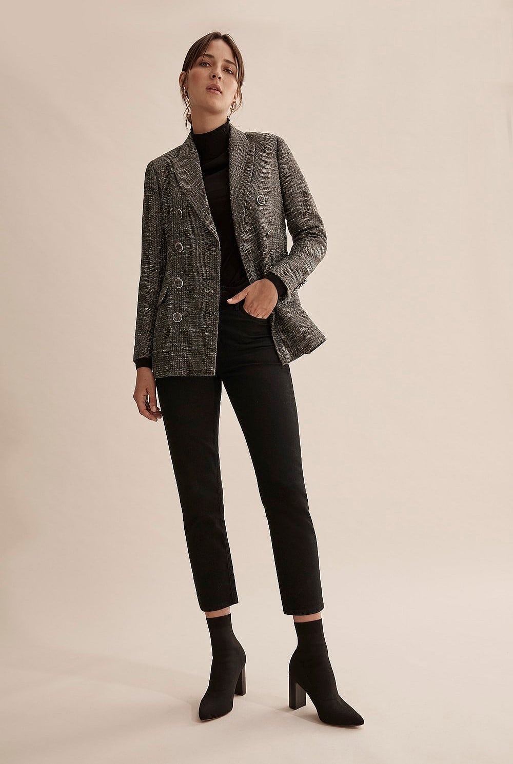 Double Breasted Longline Blazer