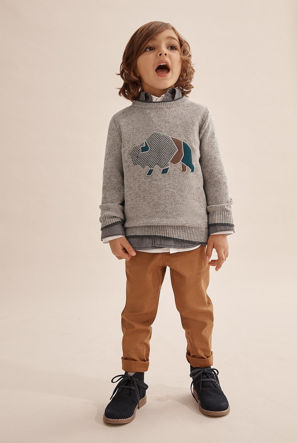 Buffalo Intarsia Knit