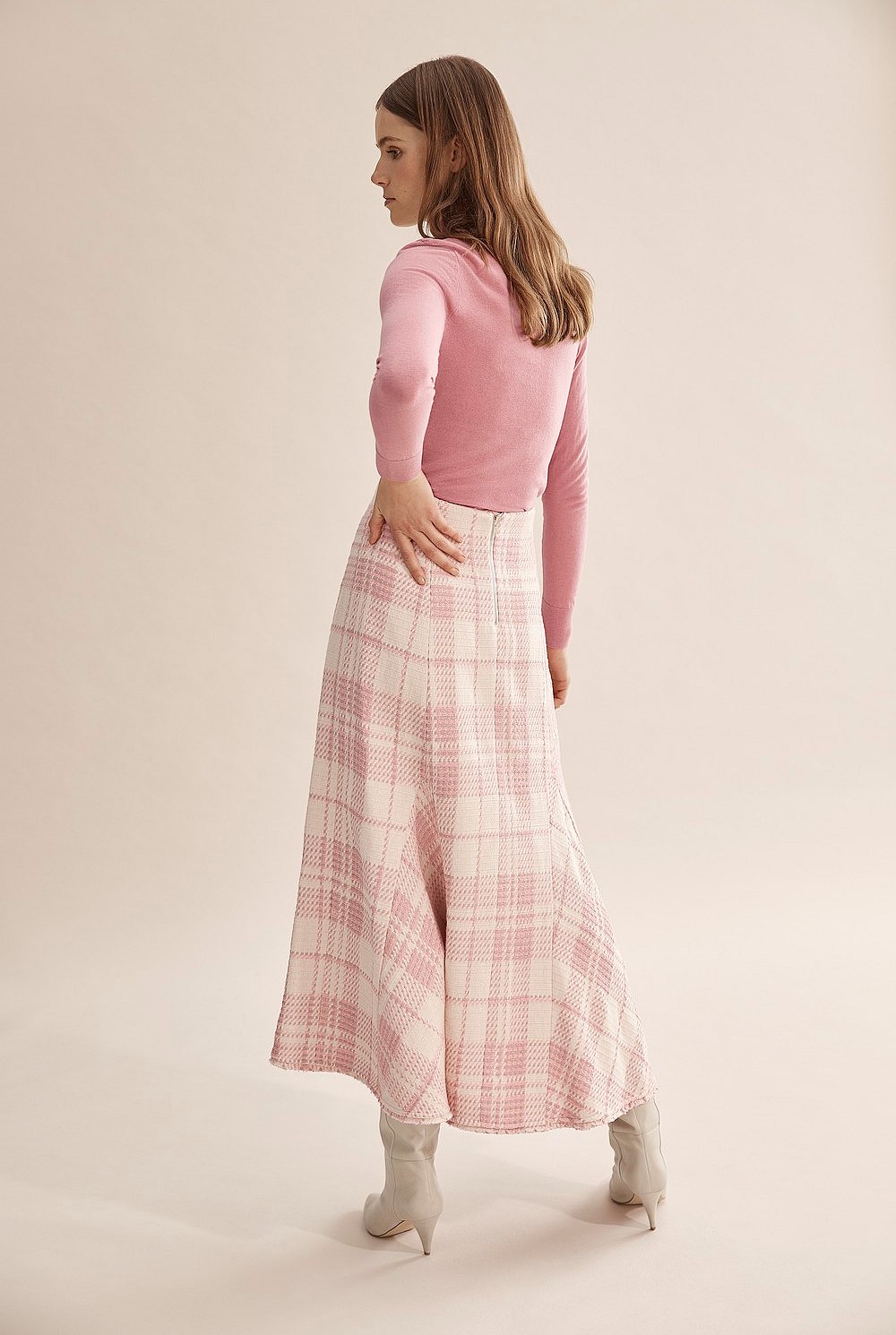 Merino Wool Silk Long Sleeve Knit