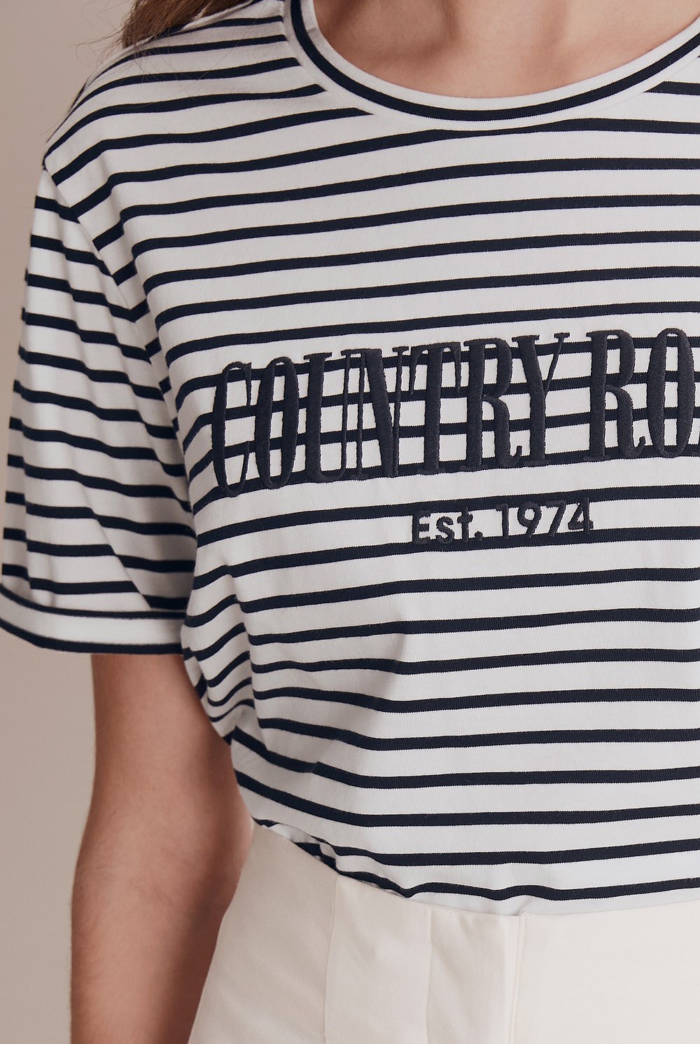 Stripe Heritage Embroidered T-Shirt