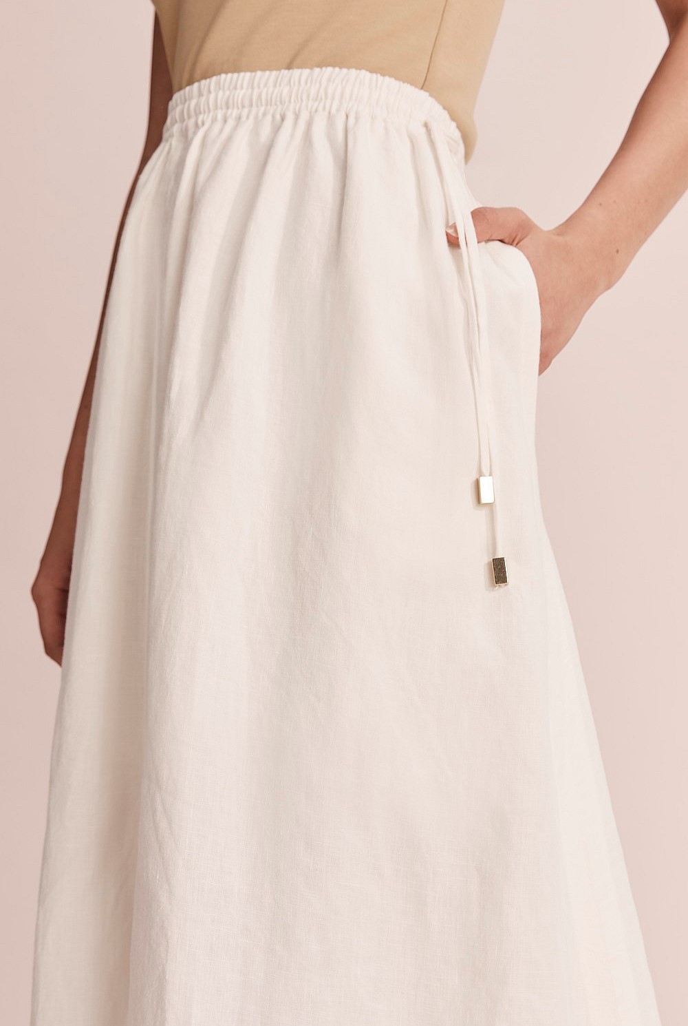 Full Organically Grown Linen Skirt