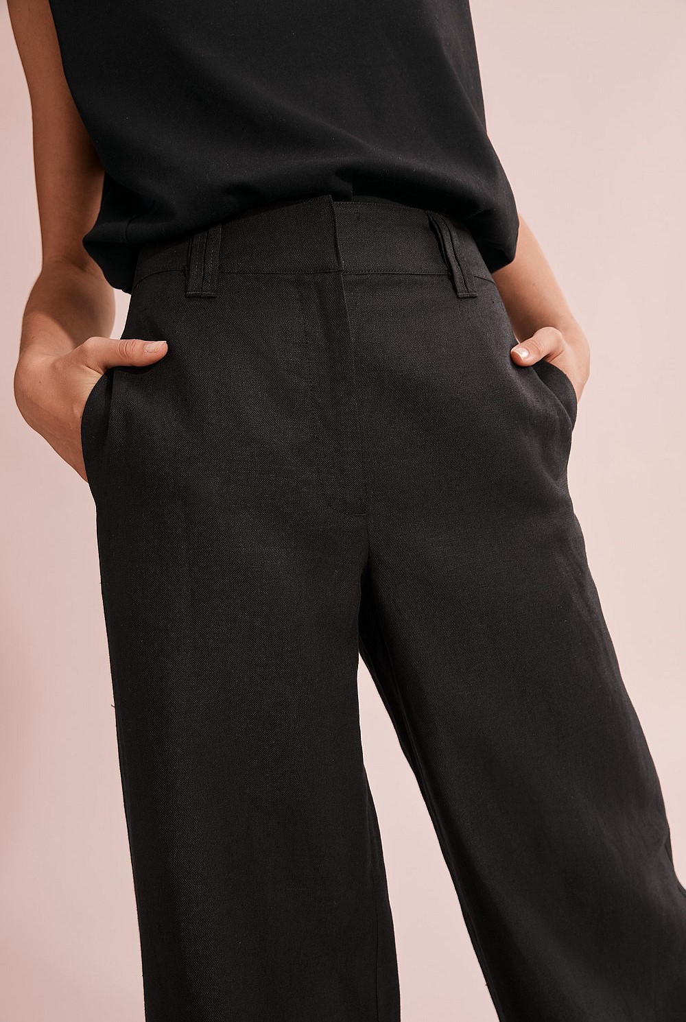 Linen Wide Leg Pant