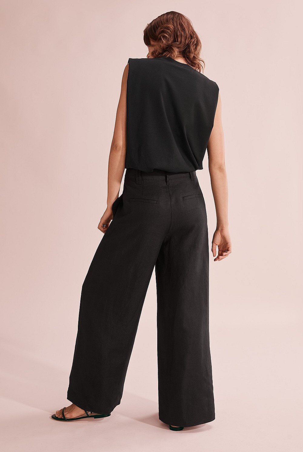 Linen Wide Leg Pant