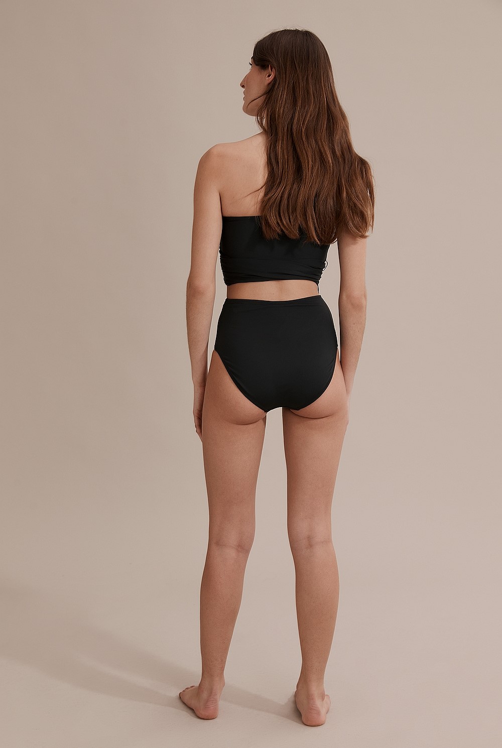 Nylon Swim High Waist Brief