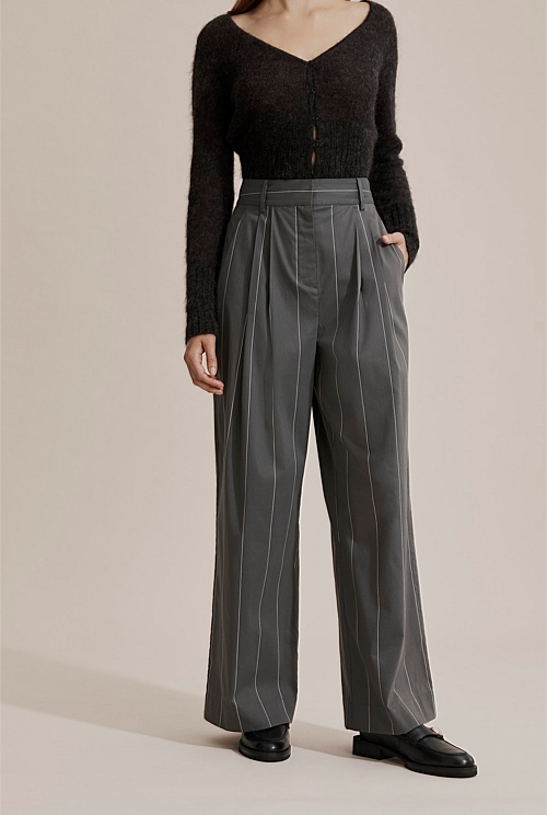 Brown With Charcoal Striped RE Pants main image 1