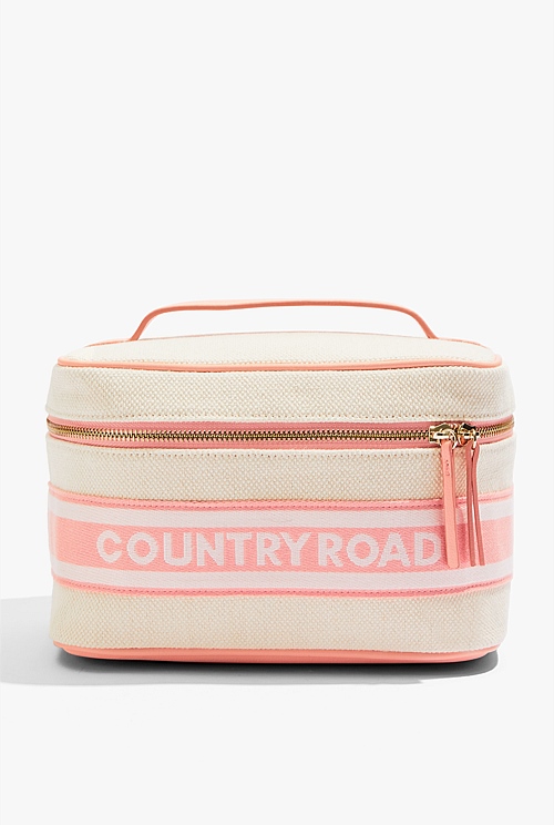 Papaya Large Branded Cosmetic Bag Bags Country Road