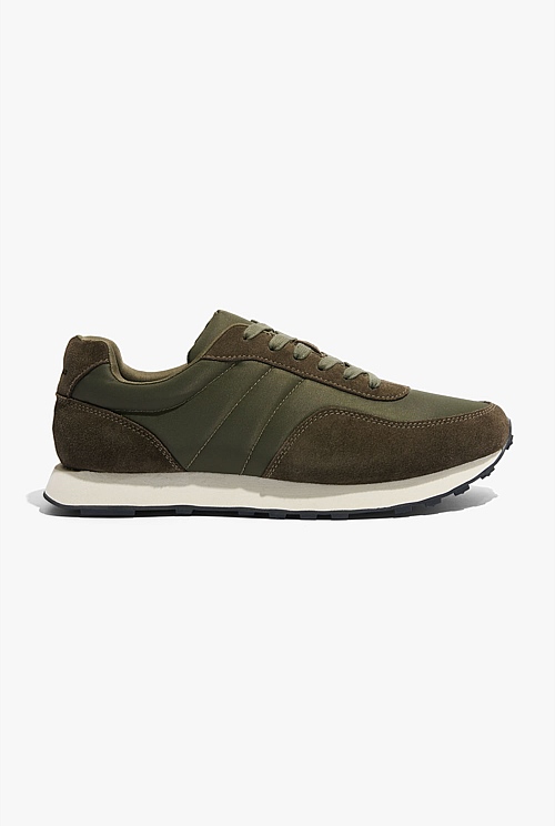 Olive Track Sneaker - Casual Shoes | Country Road