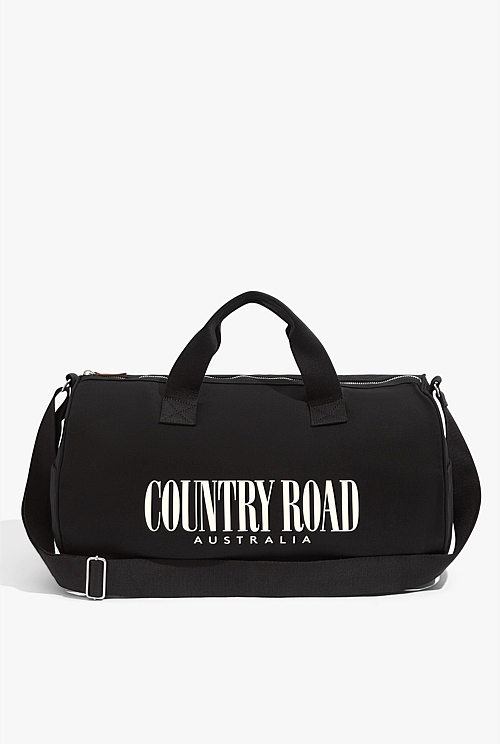 Black Organically Grown Cotton Heritage Duffle Bag Bags Country Road