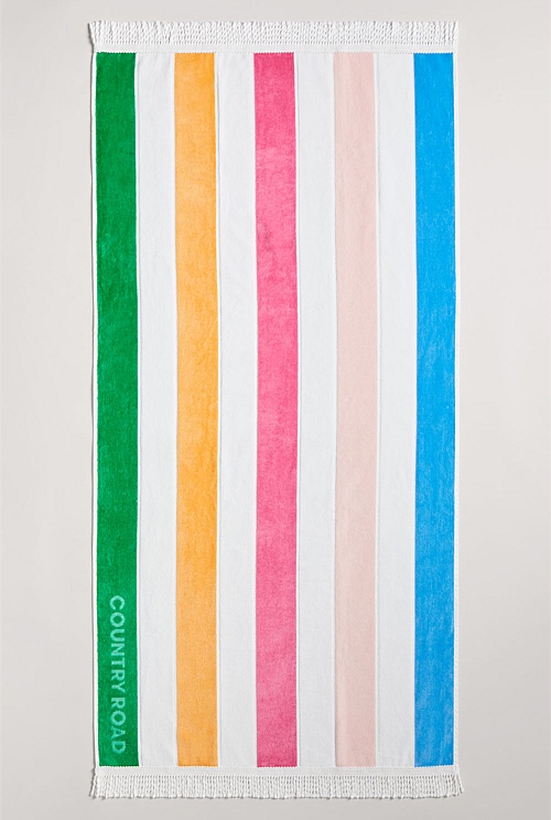 Multicolour Beau Australian Cotton Small Beach Towel Beach Towels