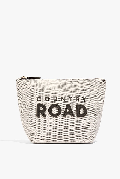 Black Applique Tri Cosmetic Case Bag Bags Country Road