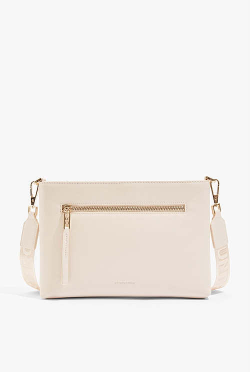 Oyster Branded Zip Crossbody Bag Bags Country Road