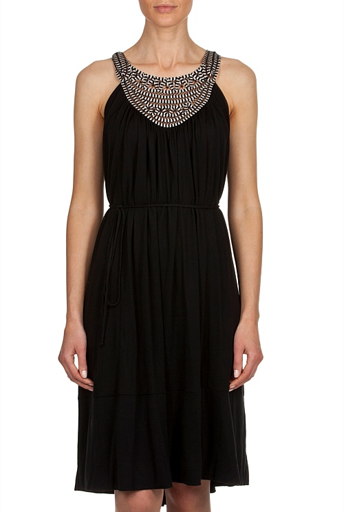Black Rope Detail Dress Dresses Country Road