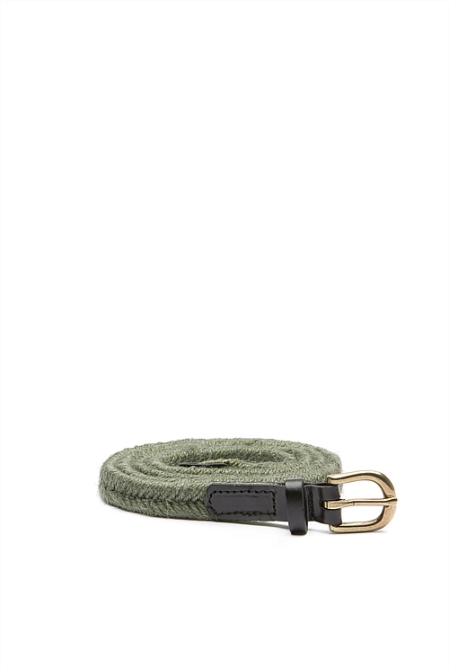 Khaki Green Skinny Jute Belt Belts Country Road