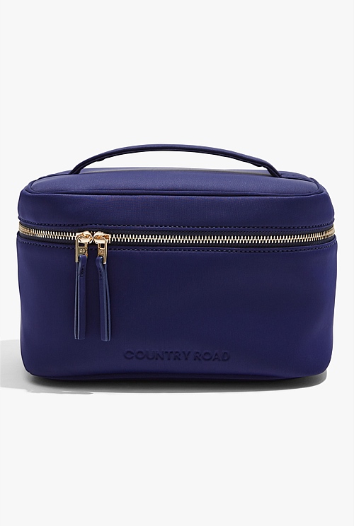 Navy Neoprene Large Cosmetic Bag - Bags | Country Road