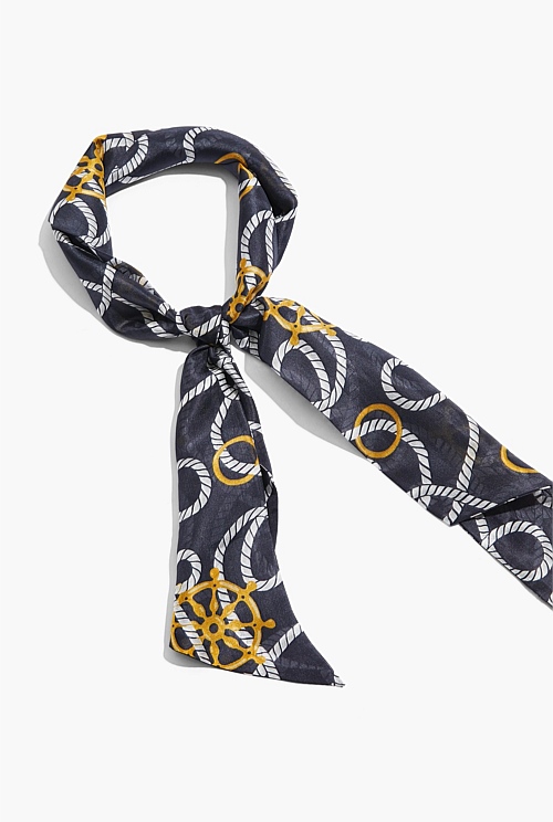 Navy Rope Scarf - Hats, Scarves & Gloves | Country Road