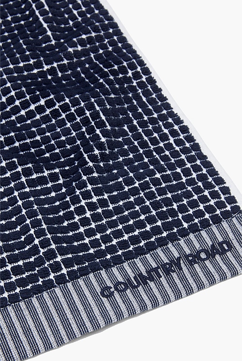 Navy Luma Australian Cotton Bath Towel Organically Grown or Recycled