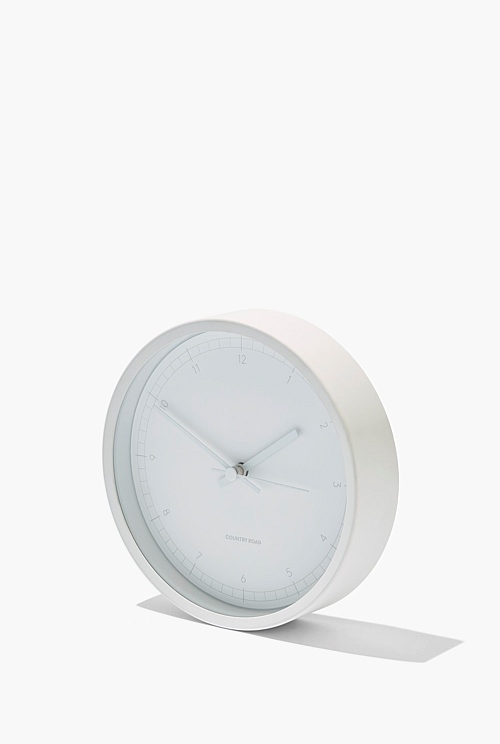 White Thea Desk Clock Home Accessories Country Road