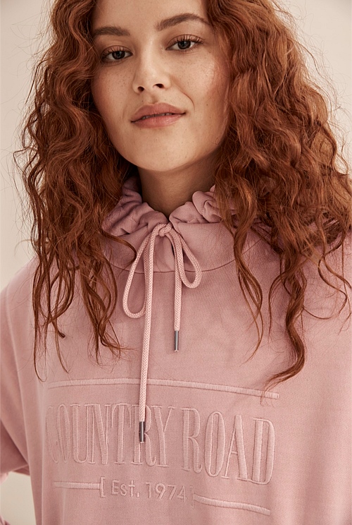 Dust Pink Verified Australian Cotton Hooded Heritage Sweat Sweats