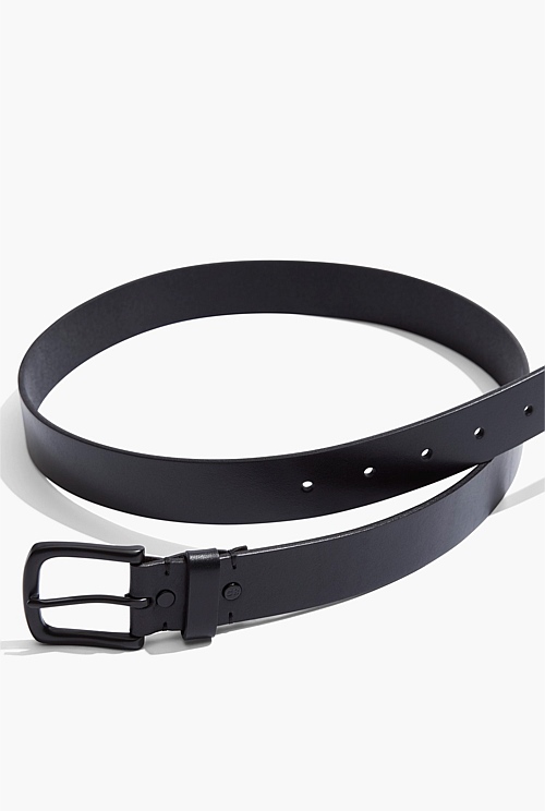 Black Slim Jean Belt - Belts | Country Road