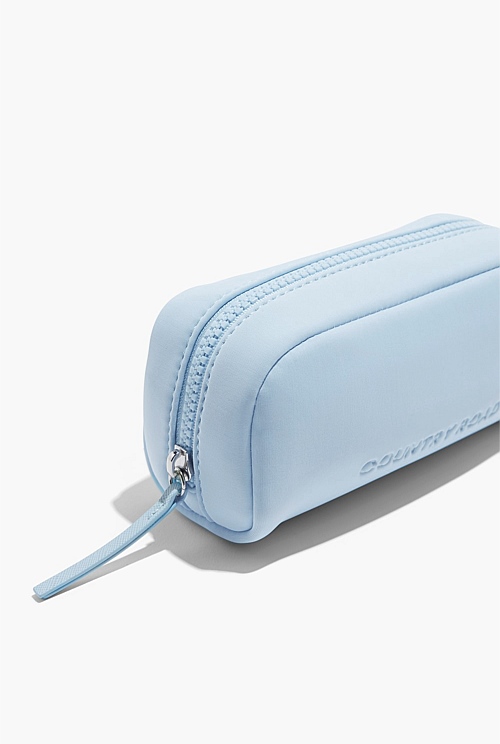 Ice Blue Neoprene Mini Cosmetic Bag Bags Country Road